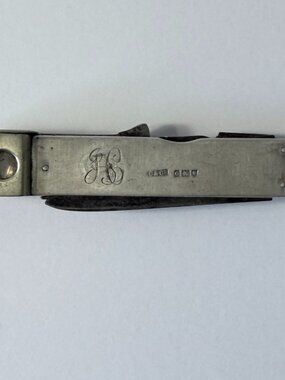 Sterling Silver Cased Cigar Tool